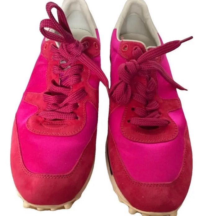 Golden Goose Starland Pink Satin Sneakers